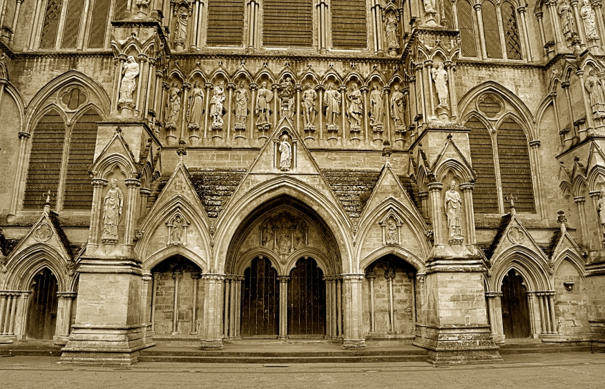 Lateral Catedral de Salisbury, Inglaterra